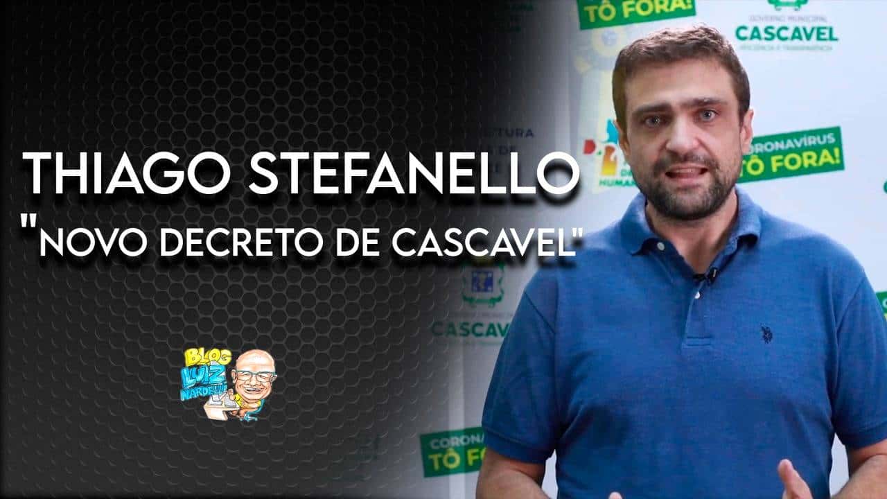 Chefe de Gabinete da Prefeitura de Cascavel, Thiago Stefanello fala do novo decreto contra a pandemia do Coronavírus
