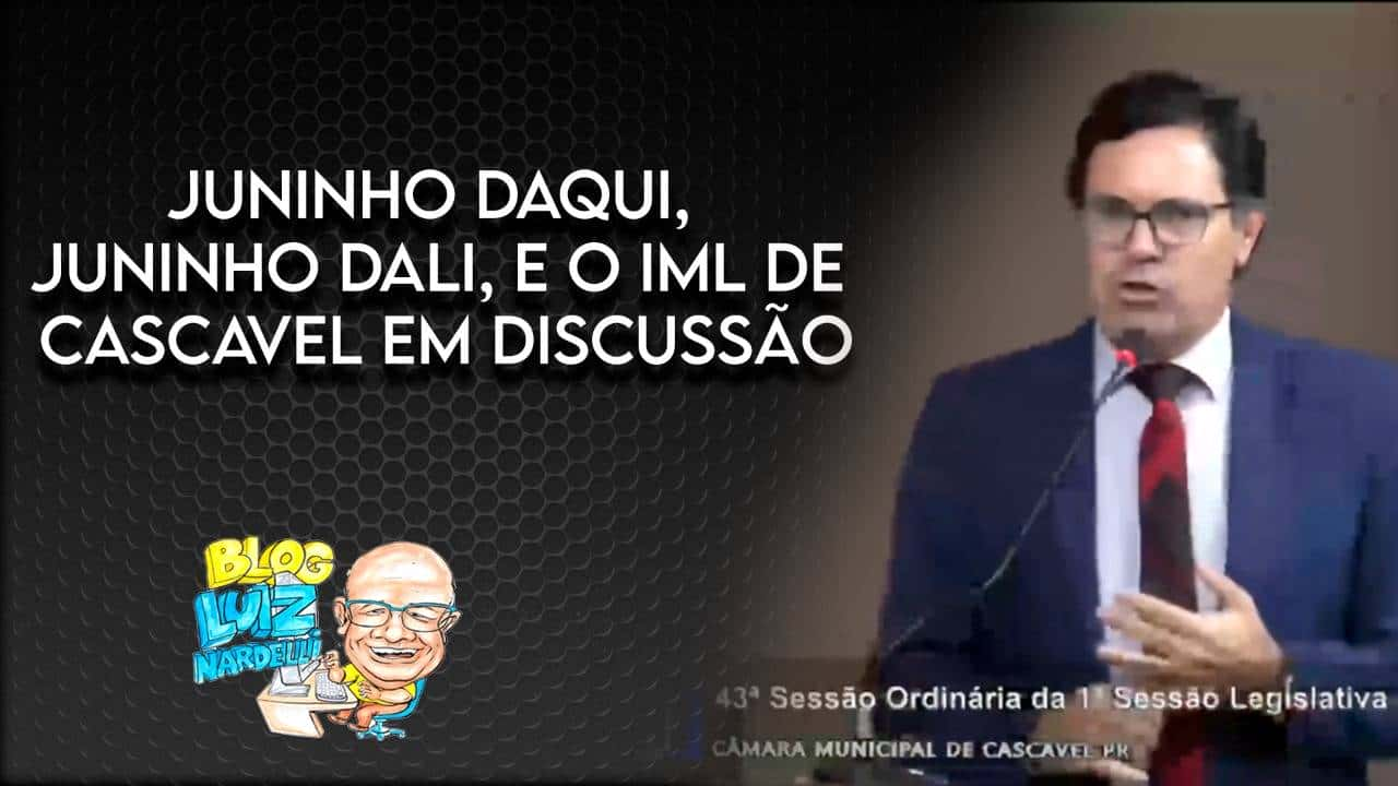 COLUNA 08 07 – Alécio Espínola, o vereador das correntes, volta à Tribuna para criticar atuação do IML de Cascavel