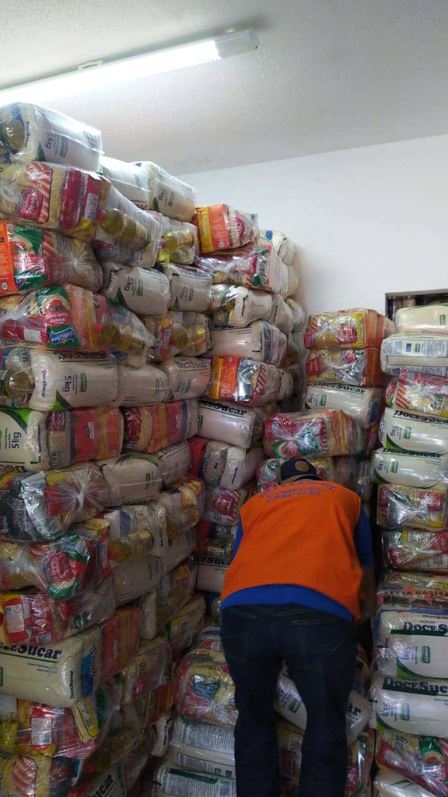 Defesa Civil de Cascavel recebeu 1.200 cestas básicas para distribuição as famílias carentes via CRAS