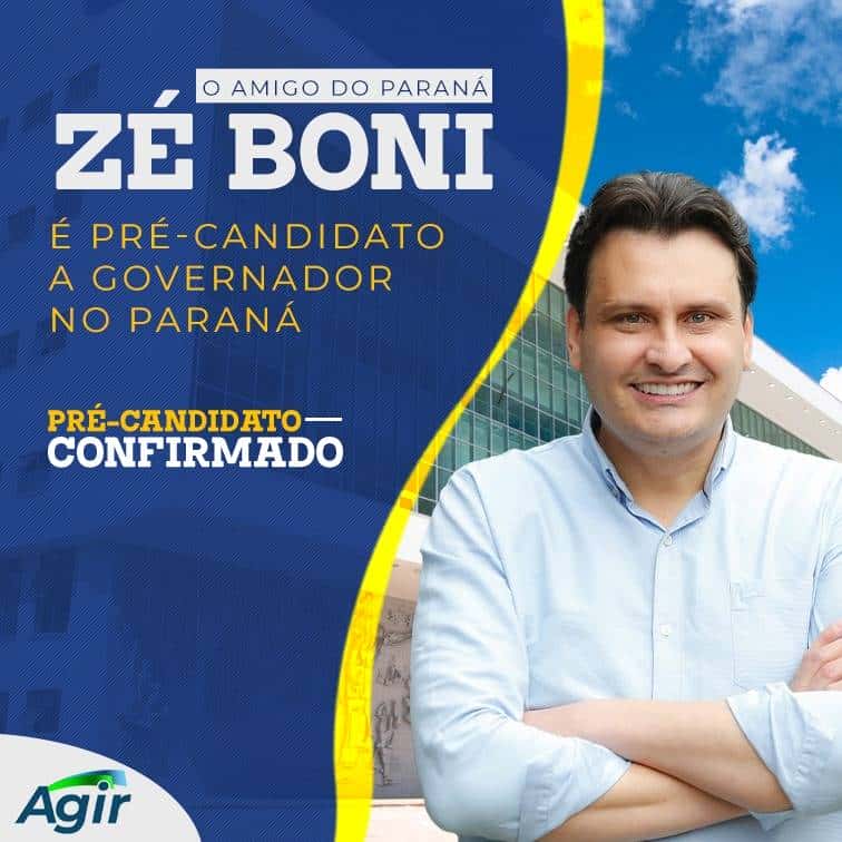Zé Boni é o terceiro pré-candidato ao governo do Estado confirmado