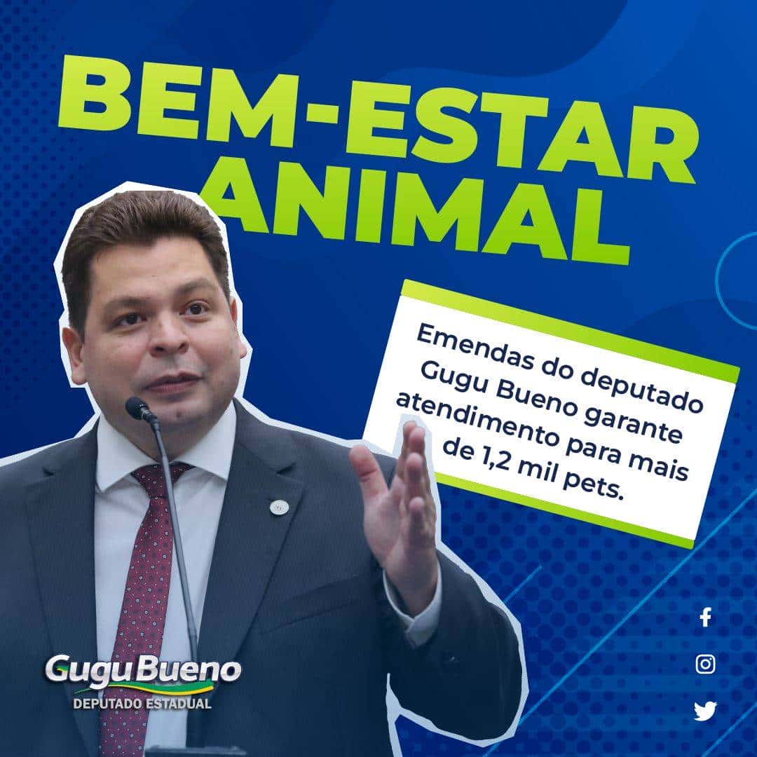 Emendas do deputado Gugu Bueno garantem mais de 1,2 mil castrações de pets na região