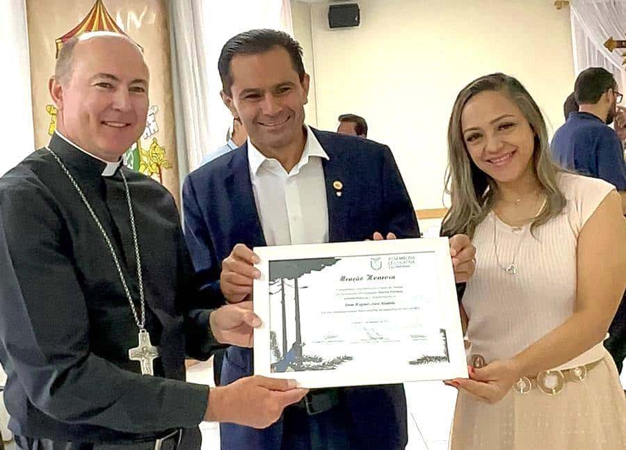 Deputado Marcio Pacheco homenageia Dom Zico por sua nomeação na arquidiocese de Curitiba