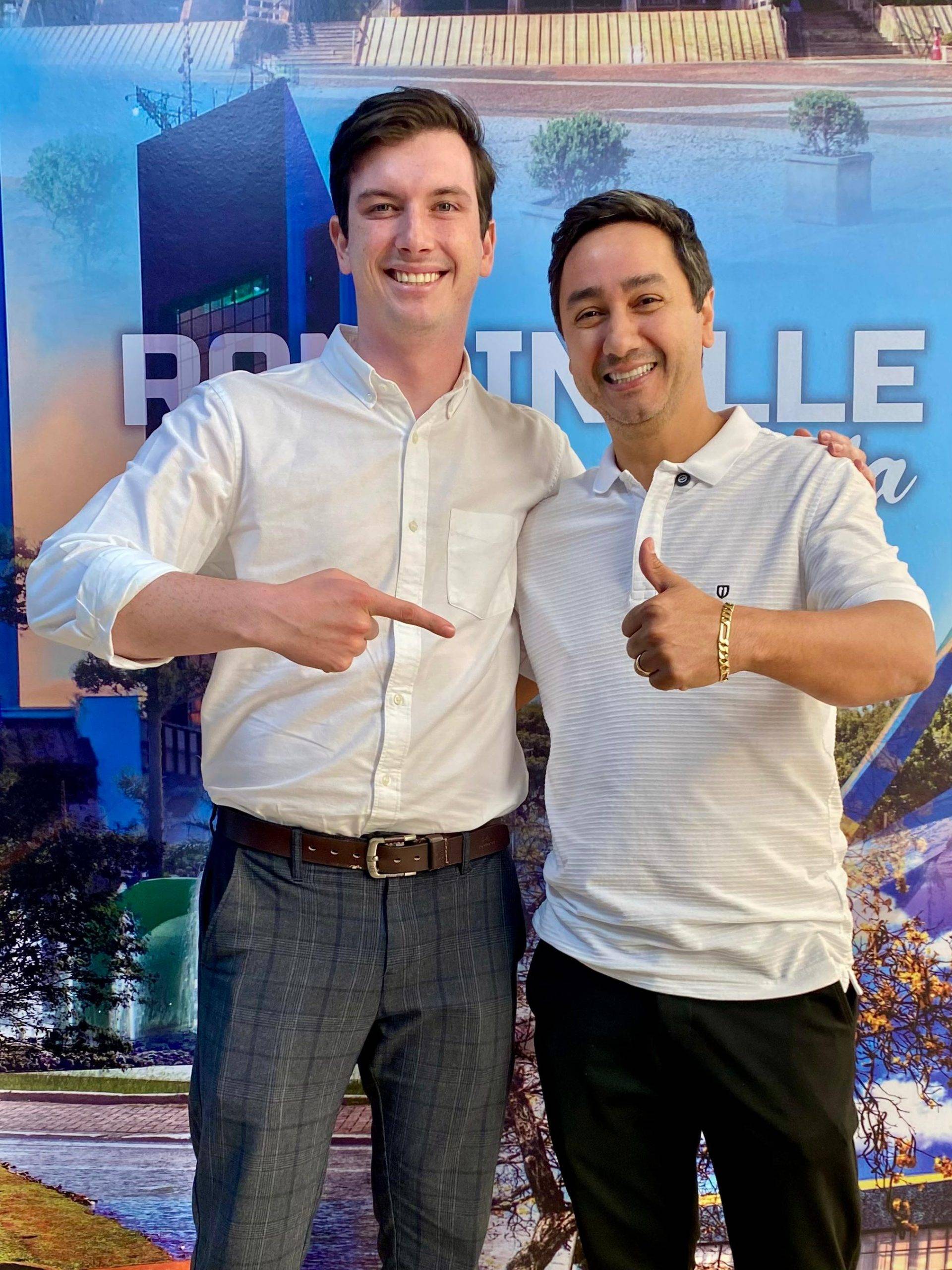 Mecabô e Rondinelle, do Partido Novo, serão candidatos a deputado estadual e federal por Cascavel